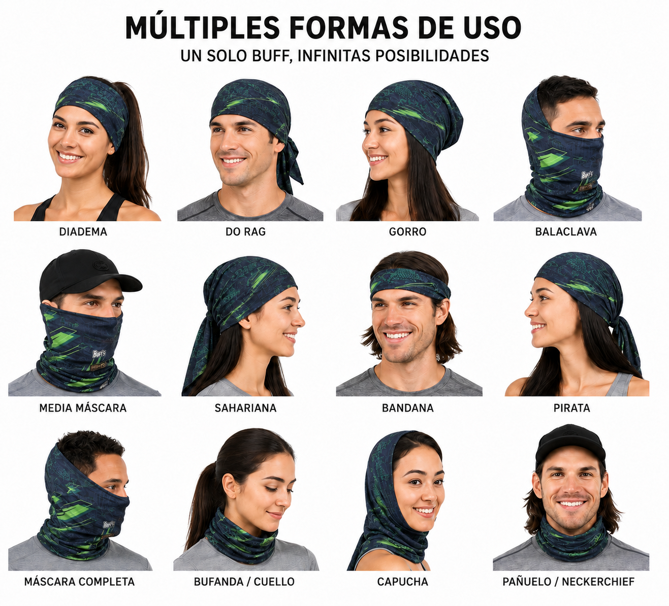BUFF'S TUBULAR SIN COSTURAS OBM37