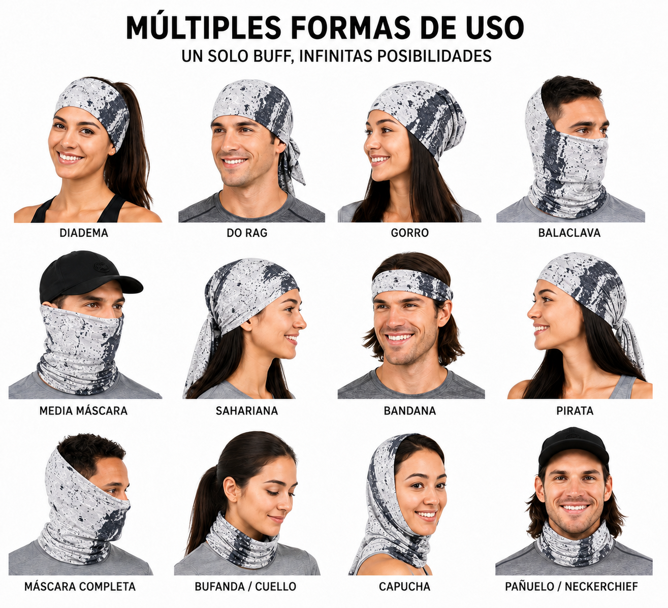 BUFF'S TUBULAR SIN COSTURAS OBM33
