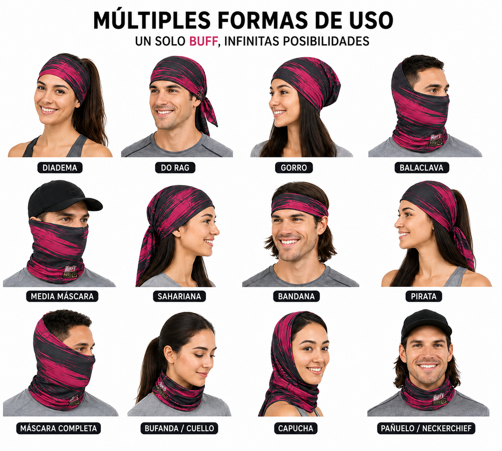 BUFF'S TUBULAR SIN COSTURAS OBM40